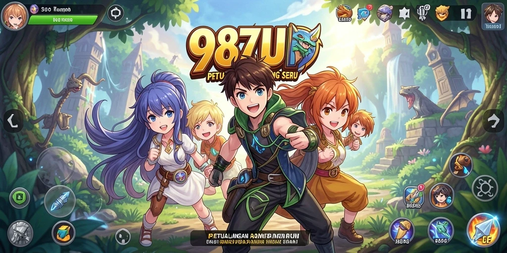 Gameplay seru dengan karakter anime yang dinamis.