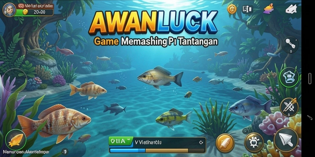 Tangkapan ikan yang menarik dalam gameplay AWANLUCK.