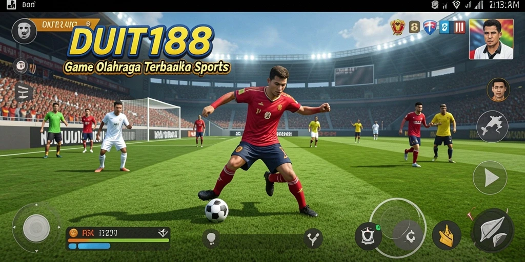 Tampilan seru dari gameplay DUIT188 yang penuh aksi olahraga.