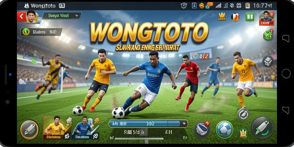 Screenshot gameplay WONGTOTO yang menunjukkan aksi olahraga seru.